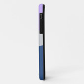 Coques Case-Mate iPhone Texte personnalisable Mauve & bleu (Dos/Gauche)