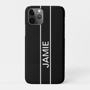 Case-Mate iPhone Case Texte personnalisable Moderne gras Noir & Blanc