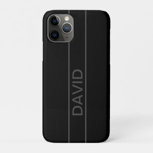Case-Mate iPhone Case Texte personnalisable Noir Moderne Gras & Gris F