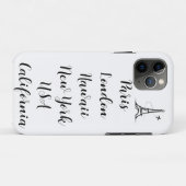 Coques Case-Mate iPhone Texte personnalisé design moderne tendance paris n (Dos (Horizontal))