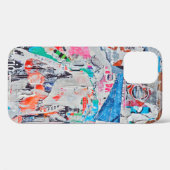 Coques Case-Mate iPhone Texte publicitaire écaillée, arrière - plan, poste (Verso (horizontal))