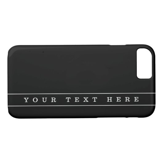 Coques Case-Mate iPhone Texte Simple Et Bandes Minces (Dos (Horizontal))