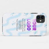Coques Case-Mate iPhone texte simple minimal ajoutez votre logo/conception (Dos (Horizontal))