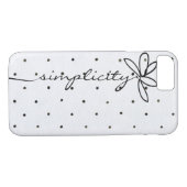 Coques Case-Mate iPhone texte simplicité sur pois (Dos (Horizontal))