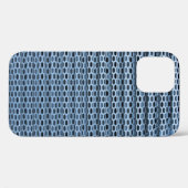 Coques Case-Mate iPhone textile à damiers noir et blanc (Verso (horizontal))