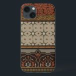 iPhone 13 Case Textile d'héritage avec les motifs décoratifs<br><div class="desc">Copie d'un textile décoratif avant juin Bruyère Vess d'héritage. Comporte les motifs floraux sur un arrière - plan bronzage. Si vous aimez des tons et des fleurs de la terre c'est l'achat pour vous !</div>