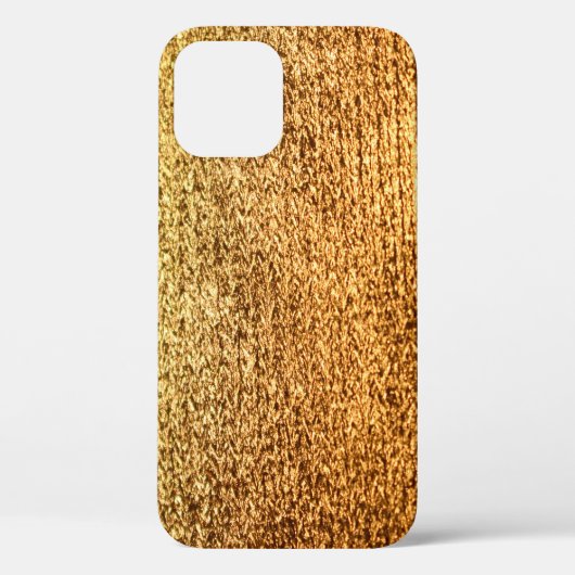 Coques Case-Mate iPhone Textile doré : macro arrière - plan glamour. (Verso)