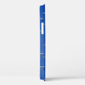 Coques Case-Mate iPhone textile floral bleu et blanc (Verso / Droite)