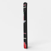 Coques Case-Mate iPhone Textile japonais de KIMONO, motif de fleuron (Dos/Gauche)