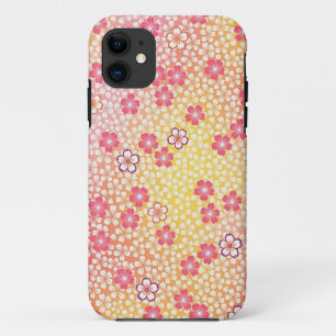 Case-Mate iPhone Case Textile japonais de KIMONO, motif de fleurs de
