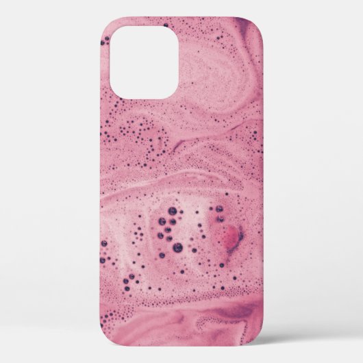 Coques Case-Mate iPhone textile rose et noire à fleurs (Verso)
