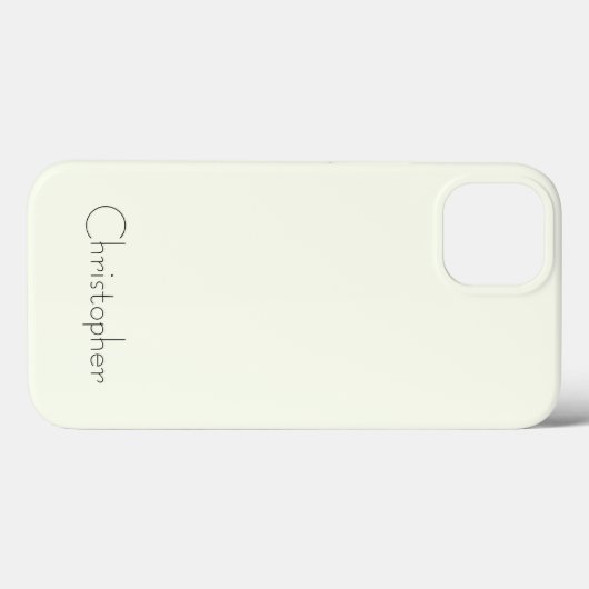 Coques Case-Mate iPhone Textur radial en titane blanc métallique personnal (Verso (horizontal))