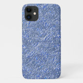 Coques Case-Mate iPhone Textura rústica azul e efeito prateado (Dos)