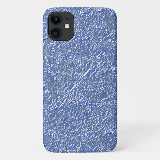 Coques Case-Mate iPhone Textura rústica azul e efeito prateado (Dos)