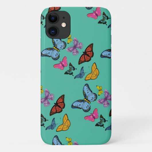 Coques Case-Mate iPhone Texture à motif papillon (Dos)