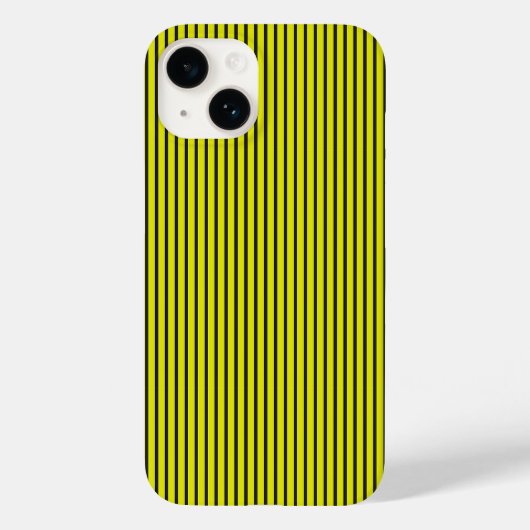 Coques Case-Mate iPhone Texture à rayures jaunes (Verso)