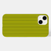 Coques Case-Mate iPhone Texture à rayures jaunes (Verso (horizontal))