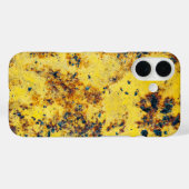 Coques Case-Mate iPhone Texture Abstrait Jaune Vibrant (Verso (horizontal))