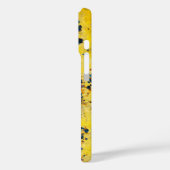 Coques Case-Mate iPhone Texture Abstrait Jaune Vibrant (Verso / Gauche)