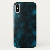 Coques Case-Mate iPhone Texture Abstrait Nébuleuse Bleue (Dos)