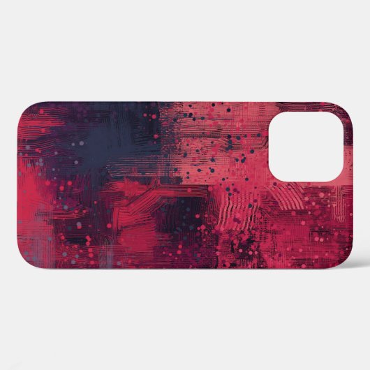 Coques Case-Mate iPhone texture Abstraite. 2d illustration. Main expressiv (Verso (horizontal))