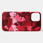 Coques Case-Mate iPhone texture Arrière - plan coeur rouge (Verso (horizontal))