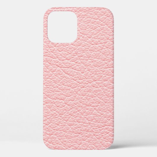 Coques Case-Mate iPhone Texture arrière - plan cuir rose (Verso)