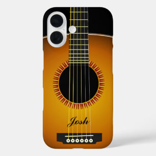 Coques iPhone 16 Texture Arrière - plan de guitare