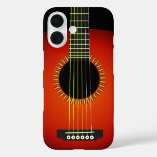 Coques iPhone 16 Texture Arrière - plan de guitare