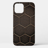 Coques Case-Mate iPhone texture Arrière - plan grille hexagonale d (Verso)