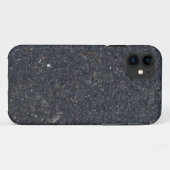 Coques Case-Mate iPhone texture asphaltée humide motif bitumen pitch noir (Dos (Horizontal))