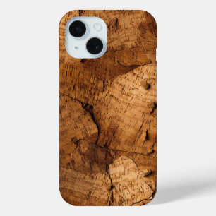 Coque Pour iPhone 15 Texture authentique de liège