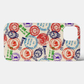 Coques Case-Mate iPhone Texture avec de vrais timbres. (Verso (horizontal))