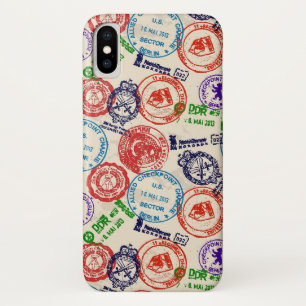 Etui iPhone Case-Mate Texture avec de vrais timbres.