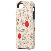 Coques Case-Mate iPhone Texture avec le nounours (Dos gauche)