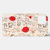 Coques Case-Mate iPhone Texture avec le nounours (Verso (horizontal))