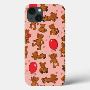 Case-Mate iPhone Case Texture avec le nounours, coeurs