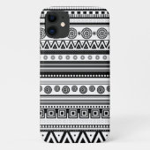 Coques Case-Mate iPhone texture aztèque décorative BN (Dos)