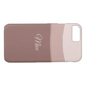 Coques Case-Mate iPhone Texture beige géométrique abstraite, (Dos (Horizontal))