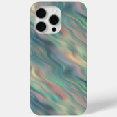 Coques Case-Mate iPhone Texture bleue Iris Wavy (Verso)