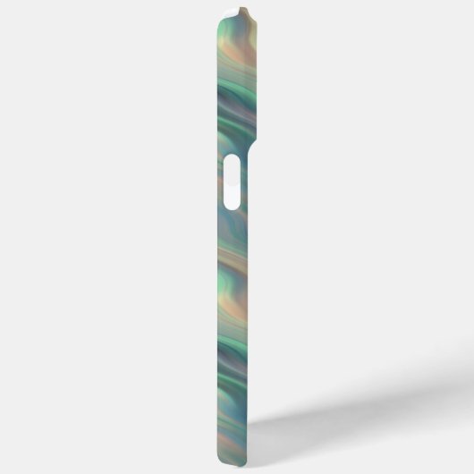 Coques Case-Mate iPhone Texture bleue Iris Wavy (Verso / Droite)