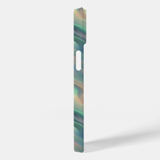 Coques Case-Mate iPhone Texture bleue Iris Wavy (Verso / Droite)
