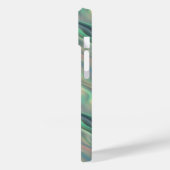 Coques Case-Mate iPhone Texture bleue Iris Wavy (Verso / Gauche)