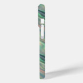 Coques Case-Mate iPhone Texture bleue Iris Wavy (Verso / Gauche)