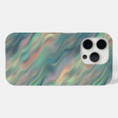 Coques Case-Mate iPhone Texture bleue Iris Wavy (Verso (horizontal))