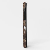 Coques Case-Mate iPhone Texture Brown Et Marbre blanc En Pierre (Dos/Gauche)