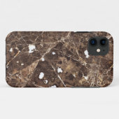 Coques Case-Mate iPhone Texture Brown Et Marbre blanc En Pierre (Dos (Horizontal))