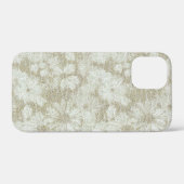 Coques Case-Mate iPhone Texture crémeuse veloutée de marguerite florale (Verso (horizontal))