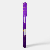 Coques Case-Mate iPhone Texture criquée violette (Verso / Droite)