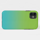 Coques Case-Mate iPhone Texture d'aquarelle d'Ombre - vert et mer de Teal (Dos (Horizontal))